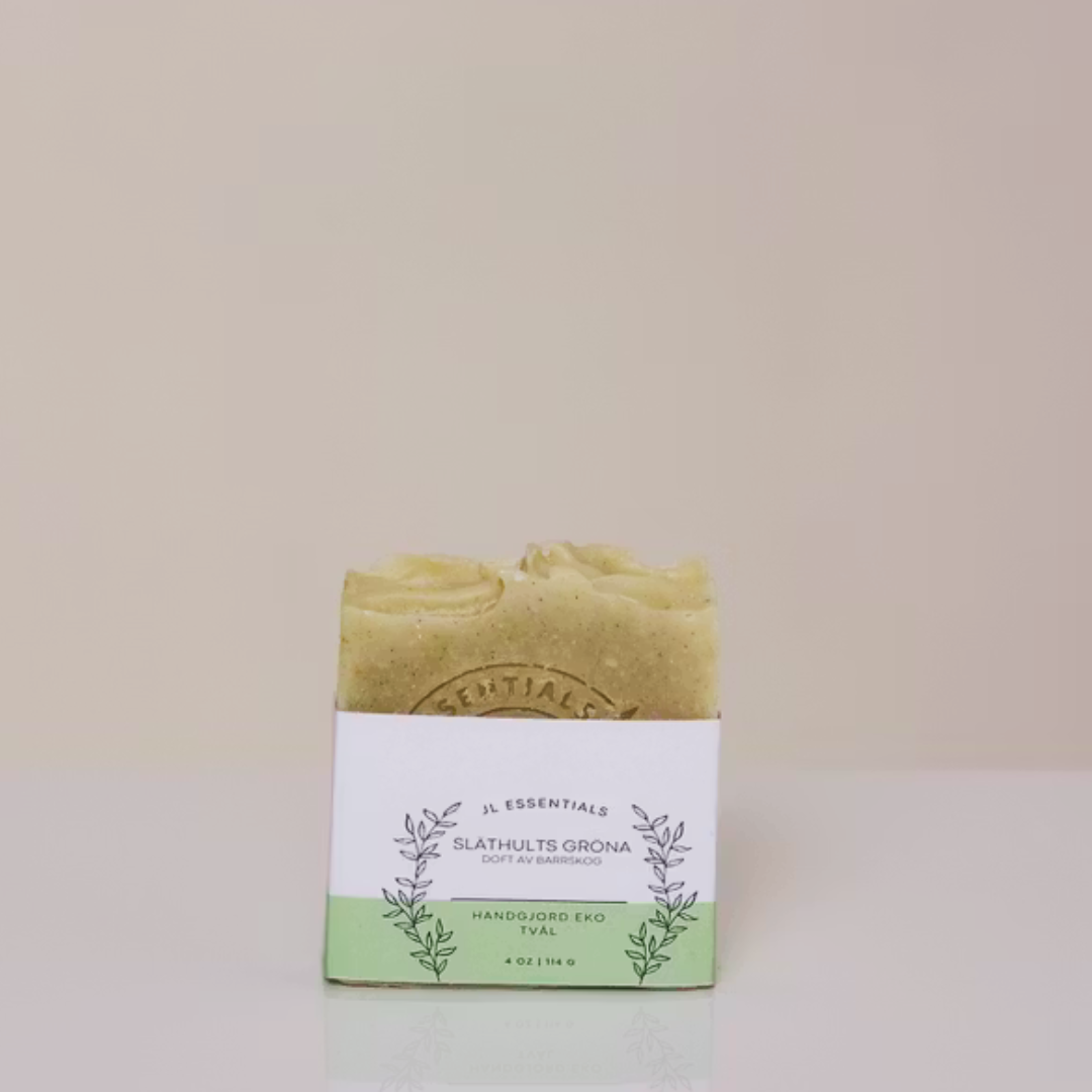 Handgjord Ekologisk Tvål - 'Släthults Gröna' - Granbarr