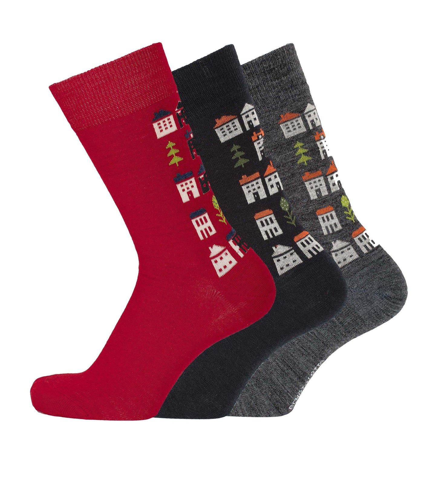 Hus Ullstrumpa Antracitgrå (mörkgrå)