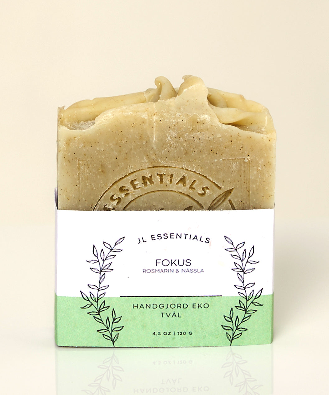 Handgjord Ekologisk Tvål - 'Focus' - Rosmarin & Nässla