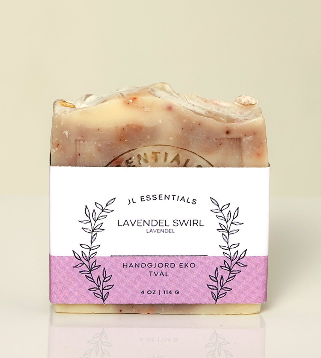 Handgjord Ekologisk Tvål - 'Lavendel Swirl' - Lavendel