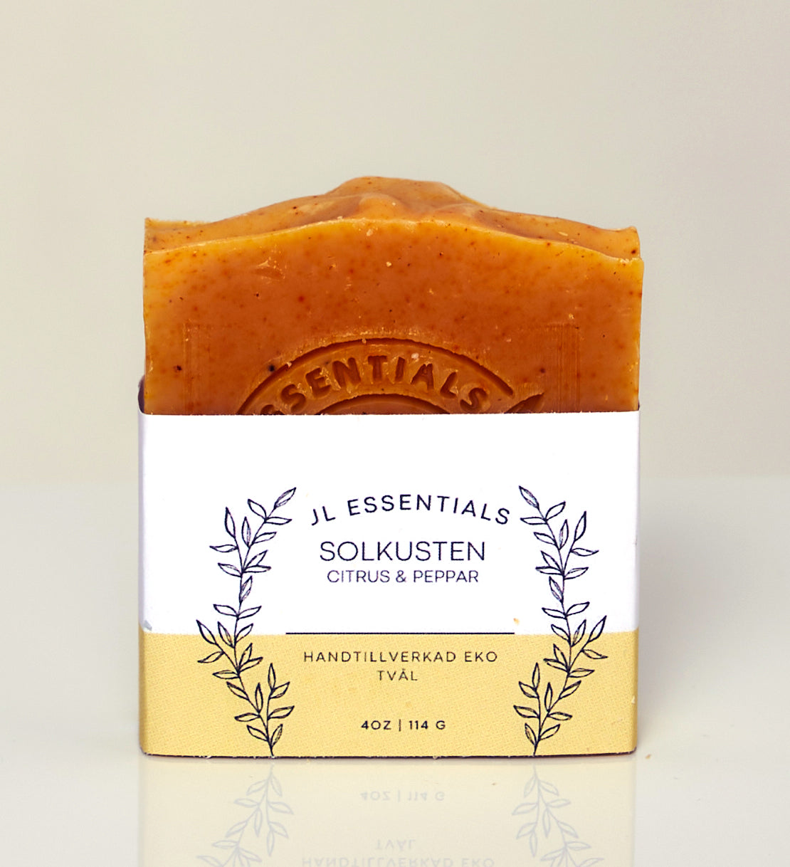 Handgjord Ekologisk Tvål - 'Solkusten' - Citrus & Peppar