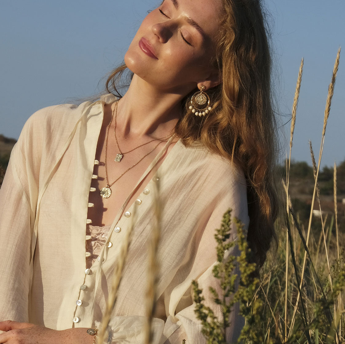 Stora bohemiska örhängen, 'Solstice', A&C Oslo