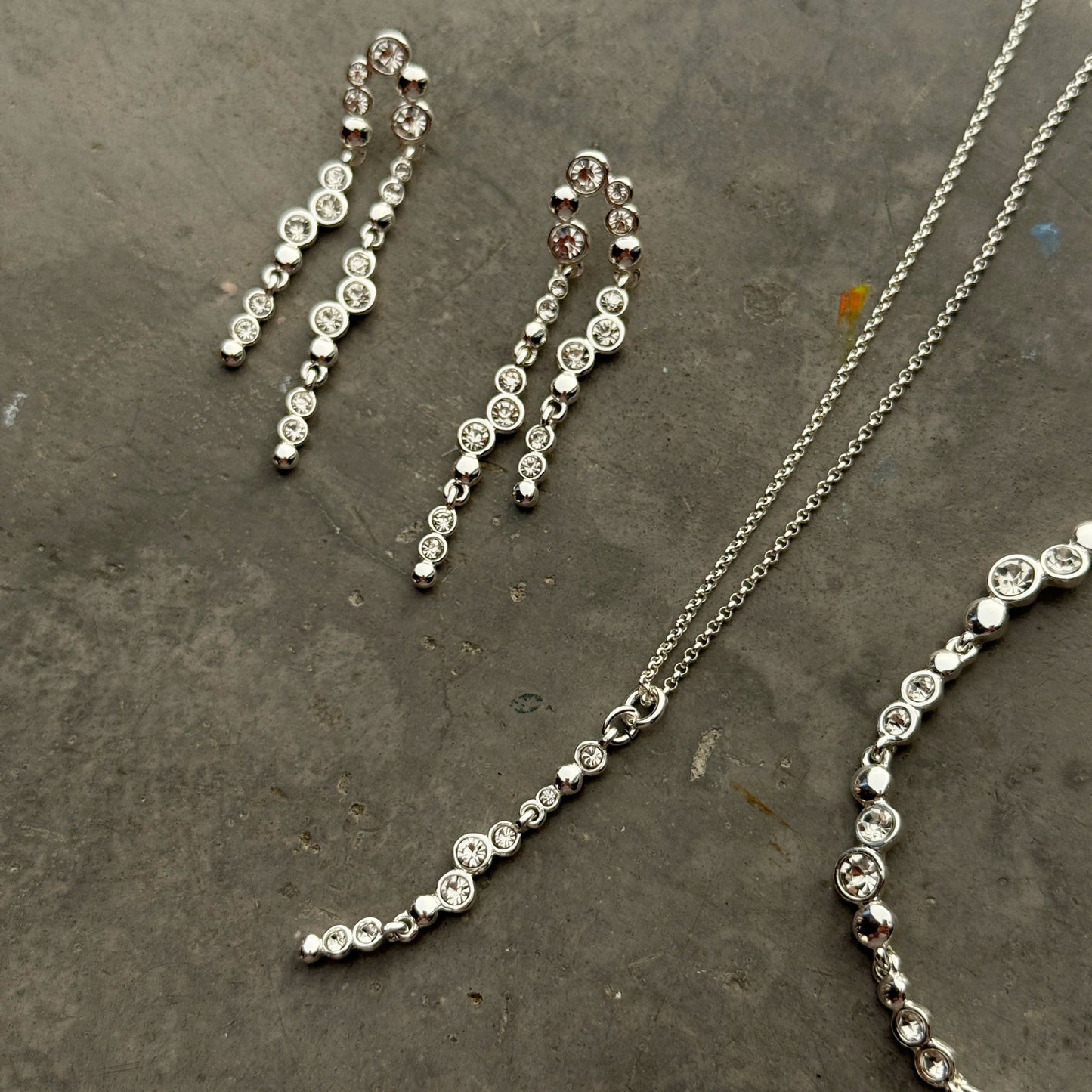 Halskedja med smycke 'Sweet Droplets', Silver, A&C Oslo