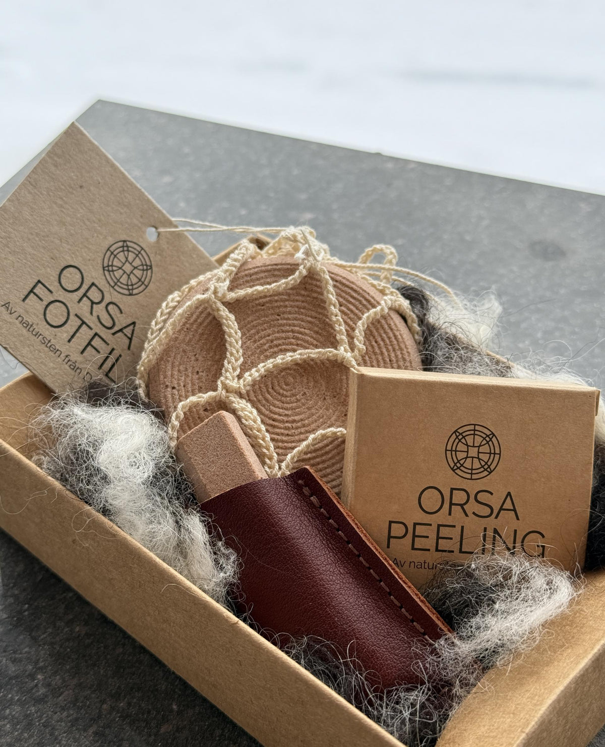 Peelingkit i 3 delar från Orsa Stenhuggeri