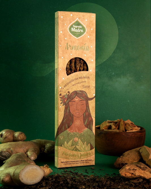 Rökelsepinnar - Earth Element - Palo Santo & Ingefära - Sagrada Madre