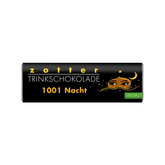 Drickchoklad från Zotter; Choklad + Chaikryddor + Apelsin 22g (Vegansk)