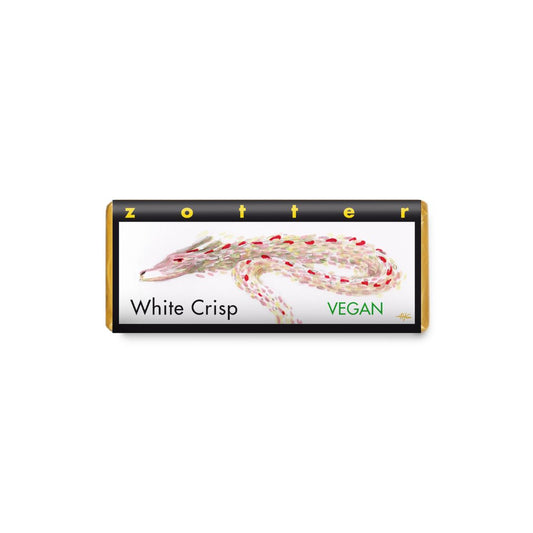 Pralinkaka från Zotter; Vitchoklad + Riskrisp 20g (Vegansk)