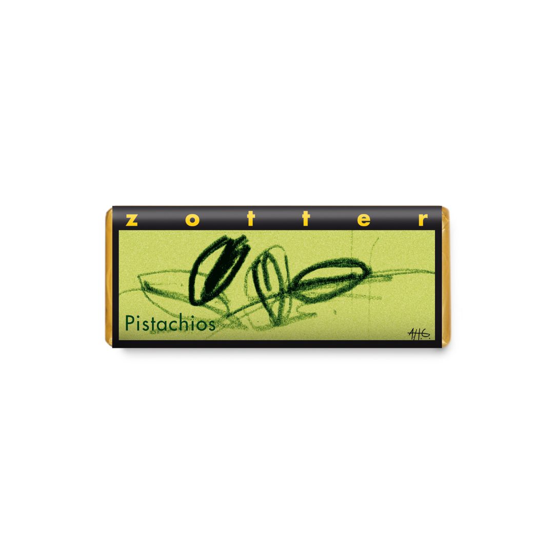 Pralinkaka från Zotter; Pistasch 20g