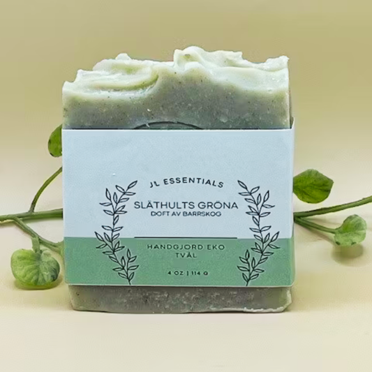 Handgjord Ekologisk Tvål - 'Släthults Gröna' - Granbarr