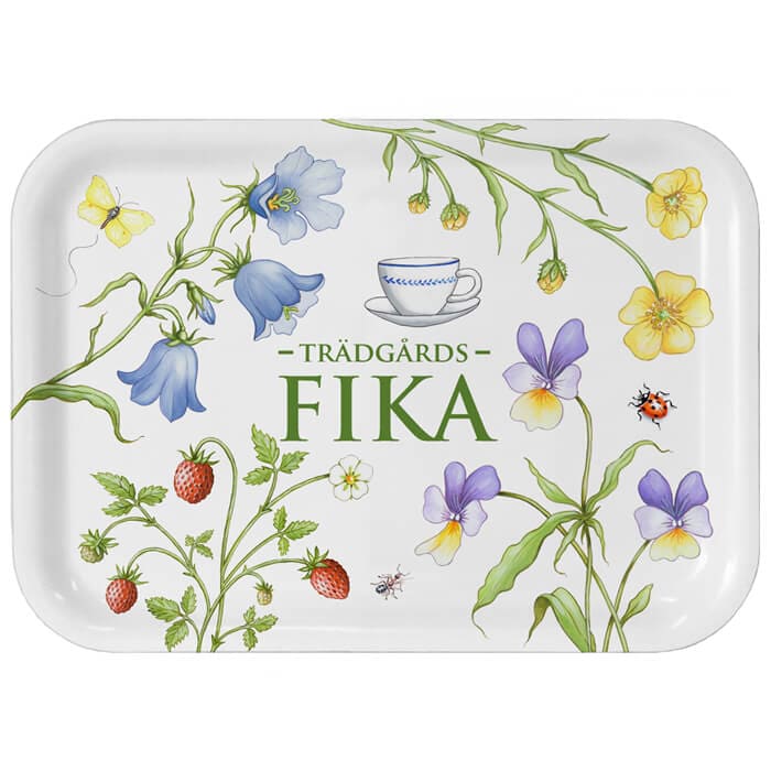 Trädgårds FIKA Bricka