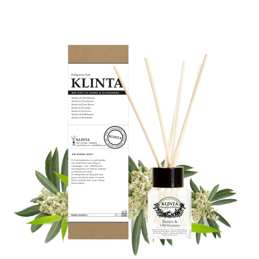 Klintas doftpinnar Bambu & Olivblomma