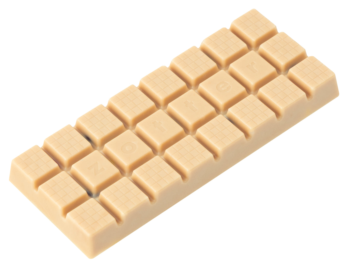 Nötchoklad från Zotter; Vit choklad + Krispiga fruktbitar