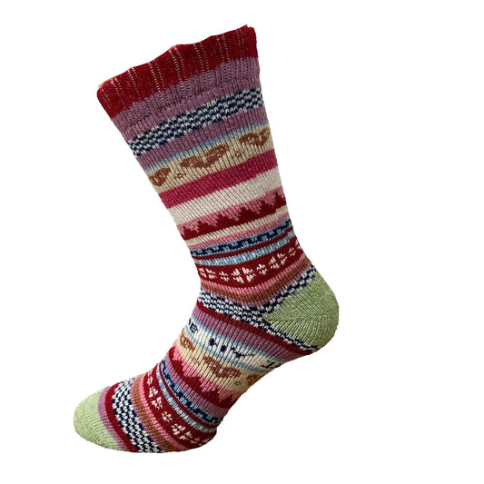 Raggsocka, "Sanna", med röd kant