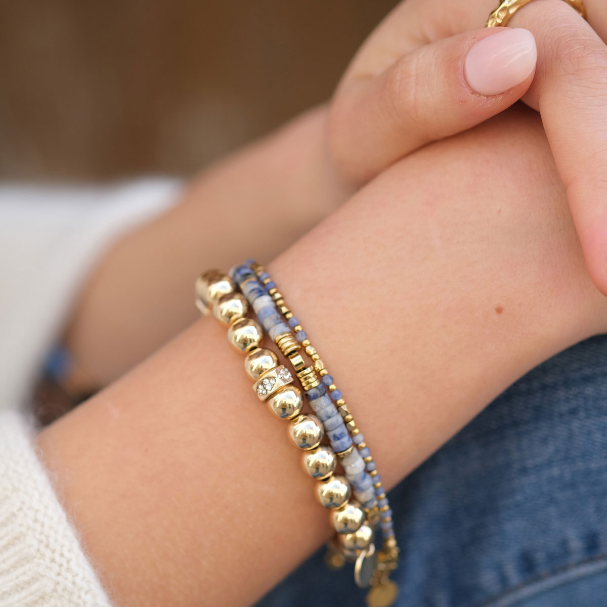 Armband med blåa stenar, 'Wild Nature', A&C Oslo