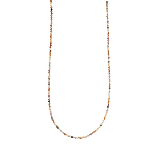 Kort halsband med stenar i olika färger, A&C Oslo