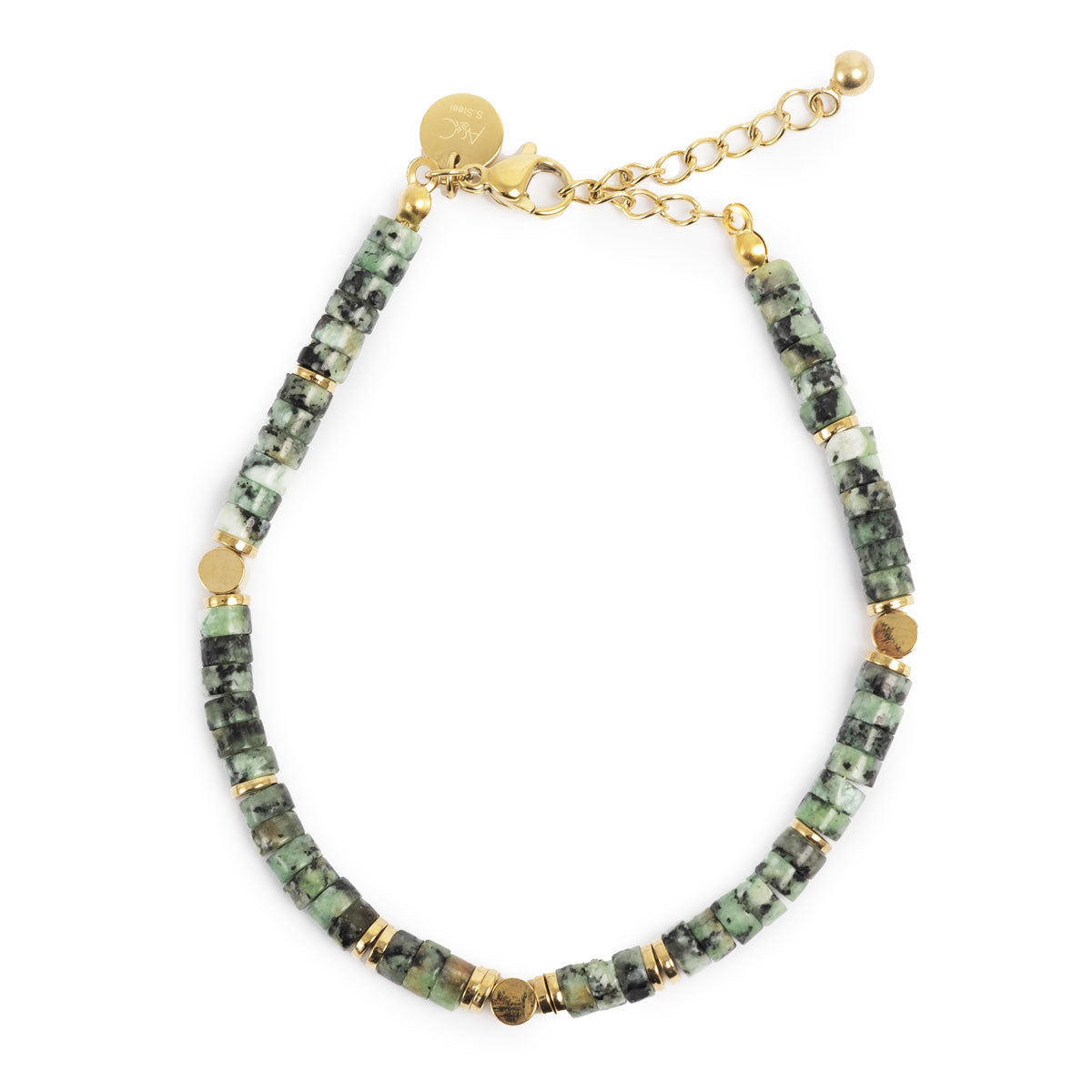 Armband med gröna stenar, 'Wild Nature', A&C Oslo