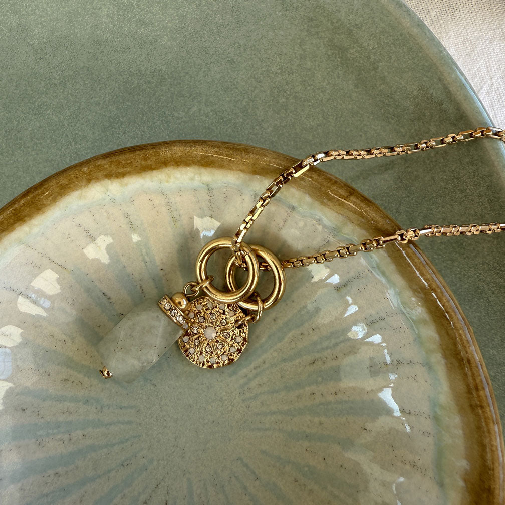 Lång halskedja med Aventurin 'Serenity', A&C Oslo