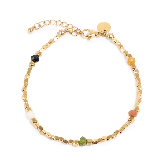 Armband med små stenar i olika färger, A&C Oslo